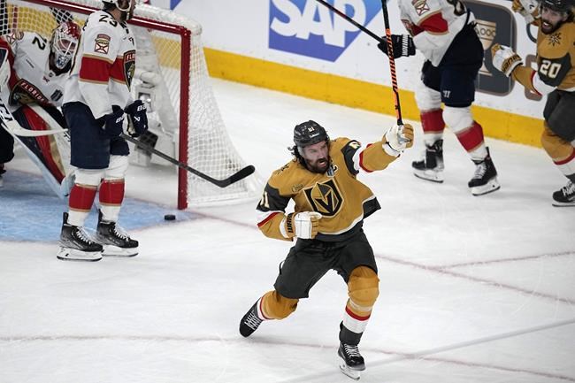 Florida Panthers målvakt Sergei Bobrovskys uppmuntrande ord till sina lagkamrater